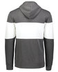 Holloway Adult All-American Hoodie carbon htr/ wht ModelBack