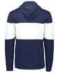 Holloway Adult All-American Hoodie navy heathr/ wht ModelBack