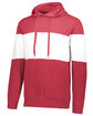 Holloway Adult All-American Hoodie scarlet htr/ wht ModelQrt