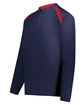 Holloway Adult Clubhouse Pullover navy/ scarlet ModelQrt