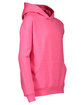 LAT Youth Pullover Fleece Hoodie vintage hot pink ModelSide
