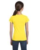 LAT Girls' Fine Jersey T-Shirt yellow ModelBack