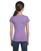 LAT Girls' Fine Jersey T-Shirt lavender ModelBack