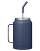 Dri Duck Maverick 32oz Insulated Mug With Straw navy ModelBack