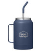 Dri Duck Maverick 32oz Insulated  Stainless Steel Mug With Straw navy DecoBack