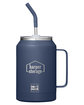 Dri Duck Maverick 32oz Insulated  Stainless Steel Mug With Straw navy DecoFront