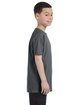 Jerzees Youth DRI-POWER ACTIVE T-Shirt charcoal grey ModelSide