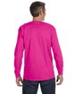Jerzees Adult DRI-POWER ACTIVE Long-Sleeve T-Shirt cyber pink ModelBack