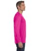 Jerzees Adult DRI-POWER ACTIVE Long-Sleeve T-Shirt cyber pink ModelSide