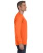 Jerzees Adult DRI-POWER ACTIVE Long-Sleeve T-Shirt safety orange ModelSide