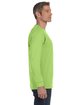 Jerzees Adult DRI-POWER ACTIVE Long-Sleeve T-Shirt neon green ModelSide
