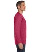 Jerzees Adult DRI-POWER ACTIVE Long-Sleeve T-Shirt vint hthr red ModelSide