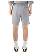 American Apparel Unisex Pique Gym Short heather grey ModelBack