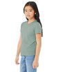 Bella + Canvas Youth CVC Jersey T-Shirt hthr dusty blue ModelQrt