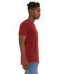 Bella + Canvas Unisex Jersey Short-Sleeve V-Neck T-Shirt cardinal ModelSide