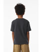 Bella + Canvas Youth 6oz Heavyweight T-Shirt dark grey ModelBack