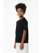 Bella + Canvas Youth 6oz Heavyweight T-Shirt black ModelSide