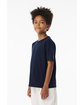 Bella + Canvas Youth 6oz Heavyweight T-Shirt navy ModelSide