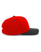 Pacific Headwear Cotton-Poly Cap red/ black ModelSide