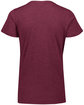 Augusta Sportswear Ladies' Tri-Blend T-Shirt maroon heather ModelBack