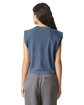 American Apparel Ladies' Garment Dyed Muscle Tank faded navy ModelBack