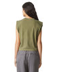 American Apparel Ladies' Garment Dyed Muscle Tank faded army ModelBack