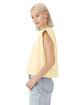 American Apparel Ladies' Garment Dyed Muscle Tank faded cream ModelSide