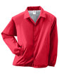 Augusta Sportswear Unisex Nylon Coach's Jacket red OFFront