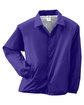 Augusta Sportswear Unisex Nylon Coach's Jacket purple OFFront