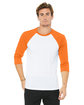 Bella + Canvas Unisex Three-Quarter Sleeve Baseball T-Shirt  
