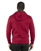 Threadfast Apparel Unisex Ultimate Fleece Pullover Hooded Sweatshirt burgundy ModelBack