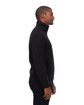 Threadfast Apparel Unisex Ultimate Fleece Quarter-Zip Sweatshirt black ModelSide