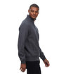 Threadfast Apparel Unisex Ultimate Fleece Quarter-Zip Sweatshirt charcoal heather ModelSide