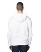 Threadfast Apparel Unisex Precision Fleece Hoodie white ModelBack