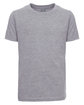 Next Level Apparel Youth Boys Cotton Crew heather gray OFFront