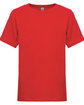 Next Level Apparel Youth Boys Cotton Crew red OFFront