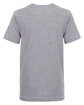 Next Level Apparel Youth Boys Cotton Crew heather gray OFBack