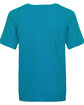 Next Level Apparel Youth Boys Cotton Crew turquoise OFBack