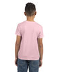 Next Level Apparel Youth CVC Crew heather lt pink ModelBack