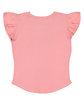 Rabbit Skins Toddler Flutter Sleeve T-Shirt mauvelous ModelBack