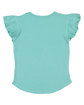 Rabbit Skins Toddler Flutter Sleeve T-Shirt saltwater ModelBack