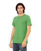 Bella + Canvas Unisex Triblend T-Shirt green triblend ModelQrt