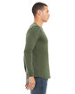 Bella + Canvas Unisex Jersey Long-Sleeve T-Shirt military green ModelSide