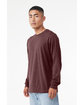 Bella + Canvas Unisex CVC Jersey Long-Sleeve T-Shirt heather maroon ModelQrt