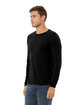 Bella + Canvas Unisex CVC Jersey Long-Sleeve T-Shirt solid blk blend ModelQrt