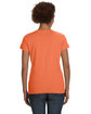LAT Ladies' V-Neck Fine Jersey T-Shirt papaya ModelBack