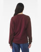 Bella + Canvas Unisex Heavyweight Long-Sleeve T-Shirt maroon ModelBack