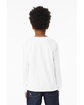 Bella + Canvas Youth 6 oz Heavyweight Long Sleeve T-Shirt white ModelBack