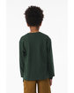 Bella + Canvas Youth 6 oz Heavyweight Long Sleeve T-Shirt forest ModelBack