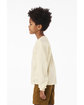 Bella + Canvas Youth 6 oz Heavyweight Long Sleeve T-Shirt natural ModelSide